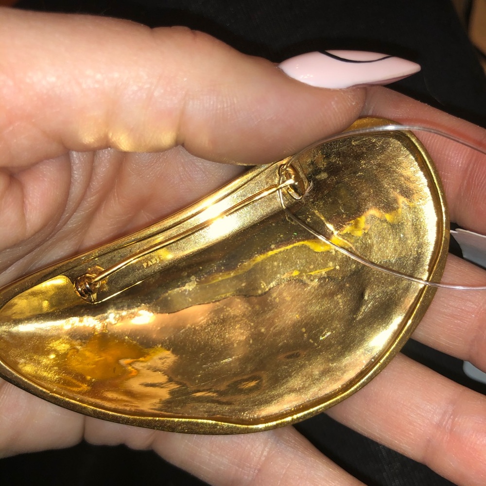 Celine gold pin brooch - Picture 5 of 8